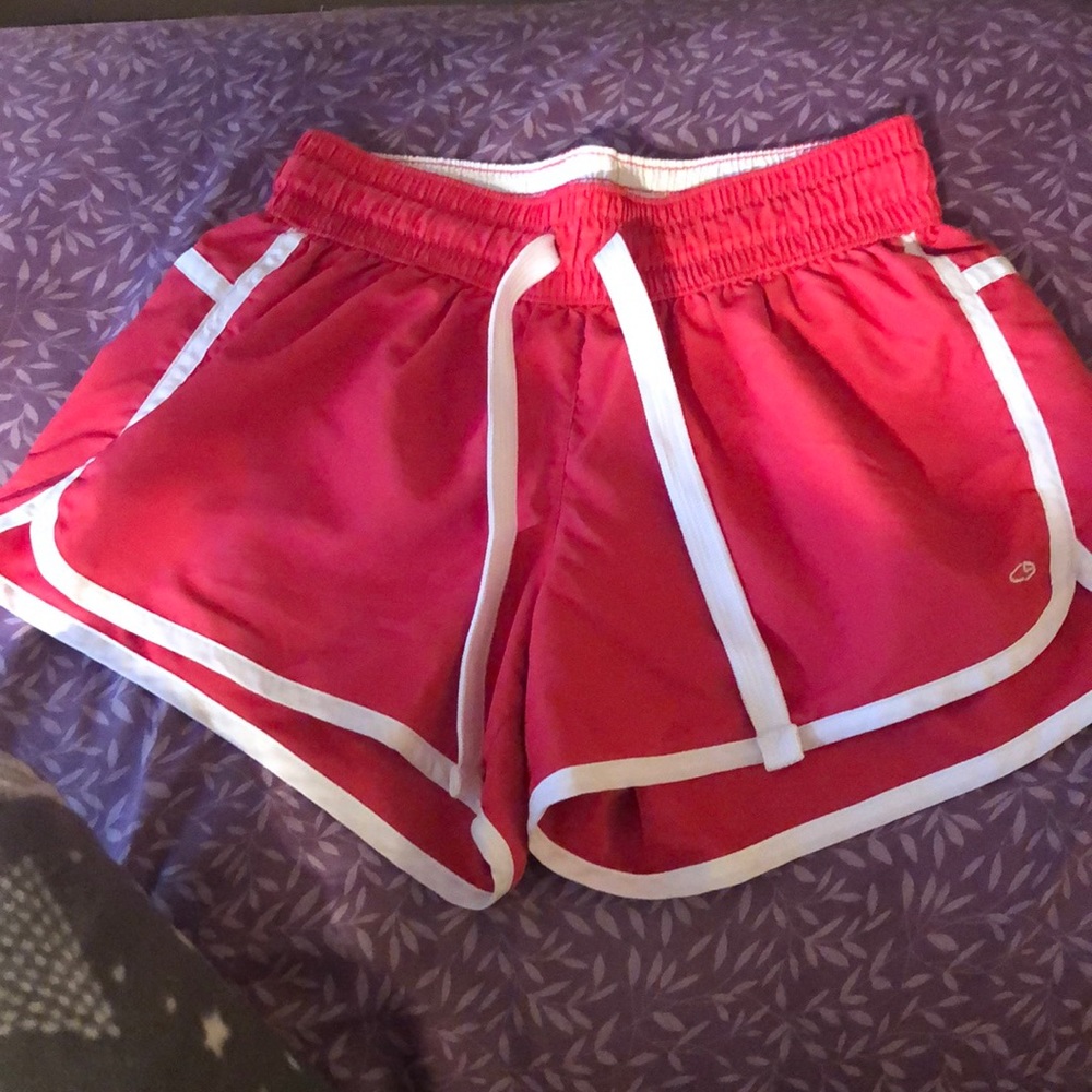 Pink sports shorts